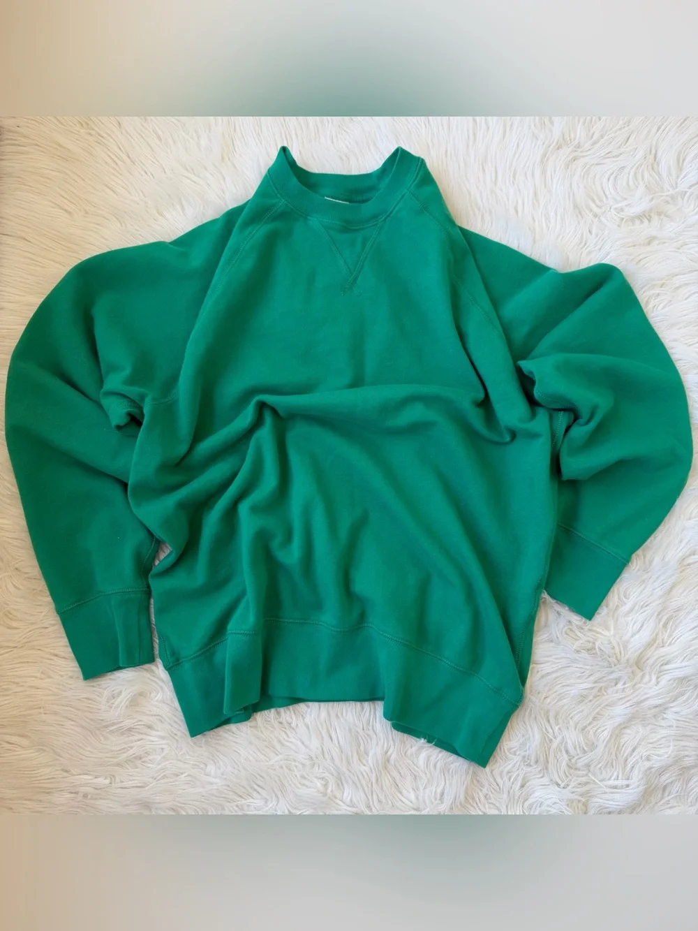 J. Crew French Terry Crew Sweatshirt and Shorts Matching Set